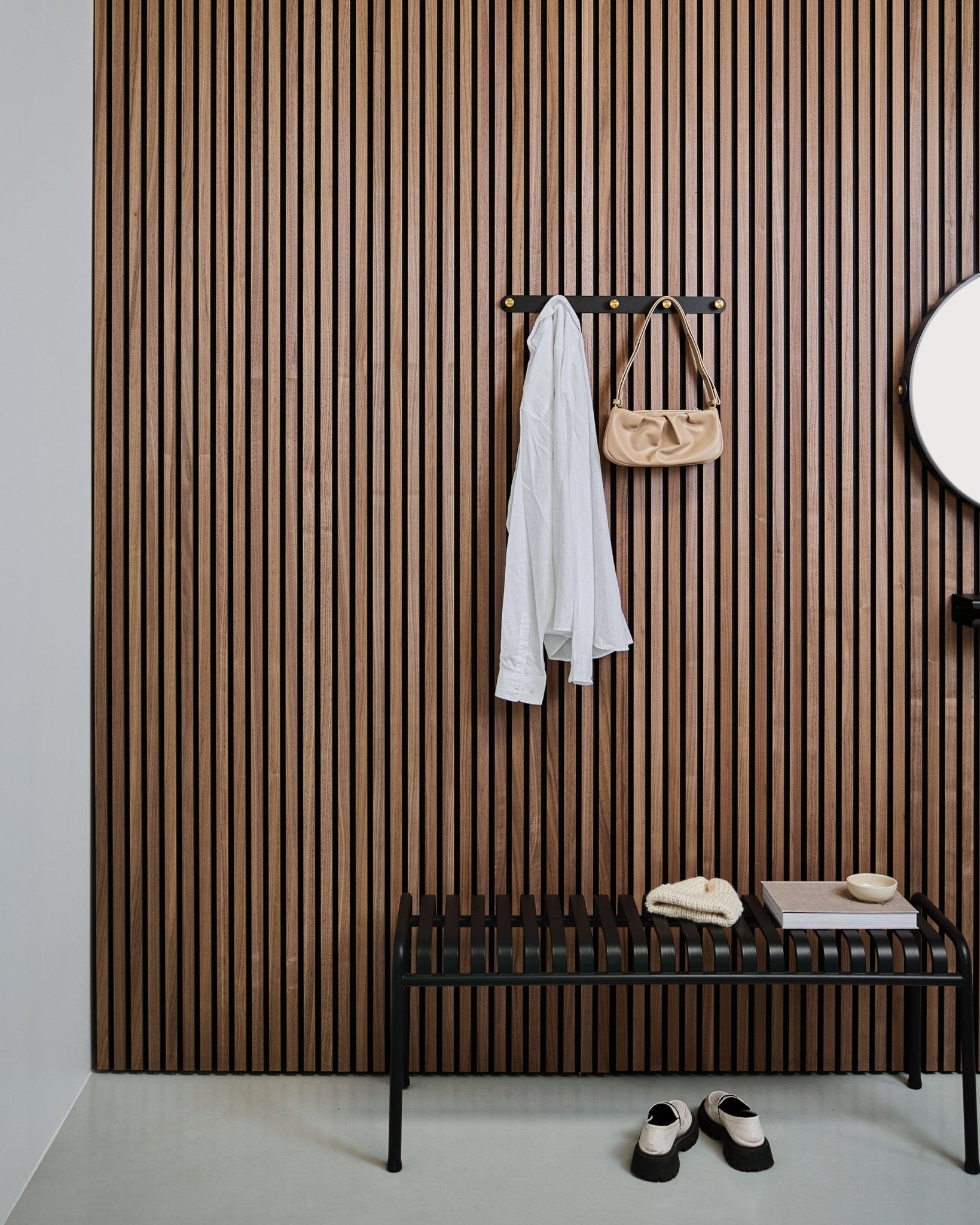 Norr Coat Hook Rack 5連フック | ブラック/ブラス