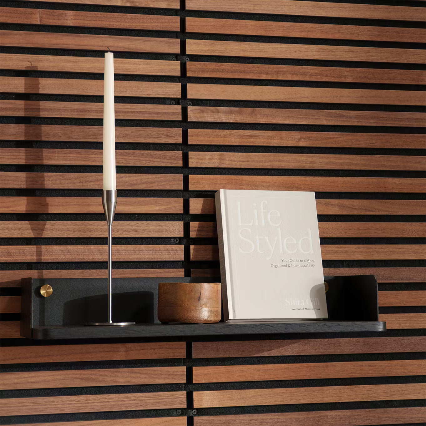 Linn ブックシェルフ | ブラックオーク 399 x 200 x 90 mm